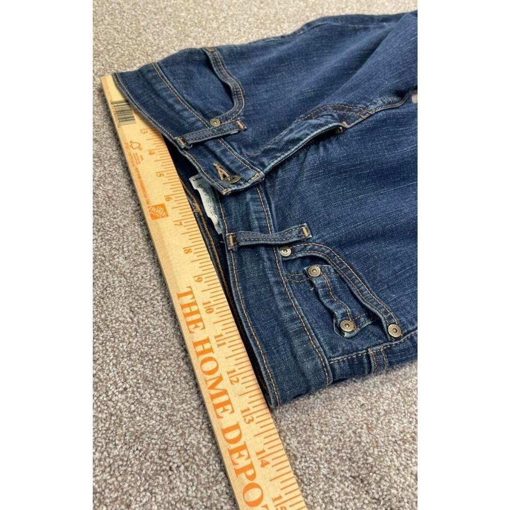 Levi's Women's 512 Perfectly Slimming Straight Jeans Size 2 Dark Wash Indigo - Picture 11 of 15